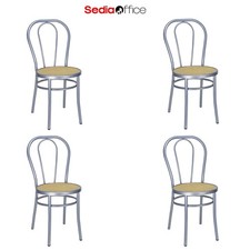 4 x Sedia Thonet Metallo