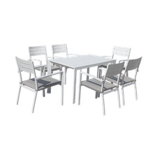 SET DA PRANZO TAVOLO E 6 SEDIE "ARREDO"