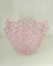 Macramè centrotavola in vetro