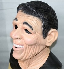 Maschera Ronald Reagan morti ex presidenti lattice Halloween vestito fantasia punto rottura 
