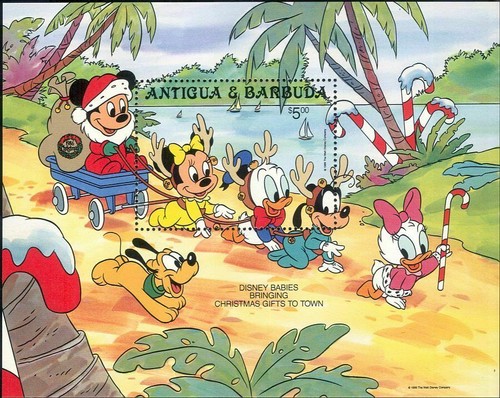 Antigua 1986 disney natale - antigua,