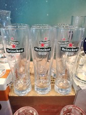 Set completo 6 bicchieri birra Heineken 25cl nuovi con scatola 