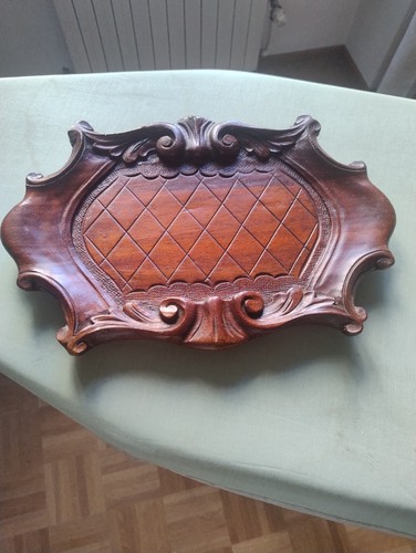 Vassoio legno intagliato - vassoio, in