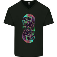 T-Shirt In Cotone A V Per Uomo
