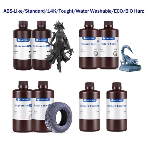 Anycubic 2x1kg resina - anycubic, uv