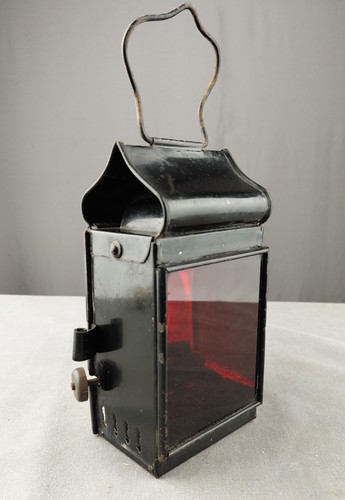 Vintage black japanned railway - vintage,