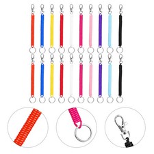  20 Pcs Portachiavi Cordino Laccio ​​plastica Catena Chiave Molla