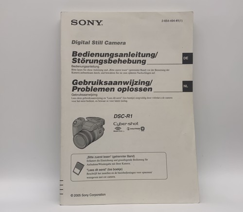 Sony cyber shot dsc - cyber-shot, manuale