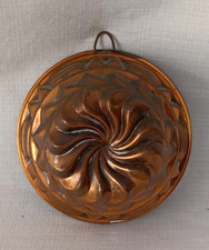 ANTICA VECCHIA FORMA IN RAME BUDINO BUDINIERA FORMELLA DOLCI STAMPO. CU84