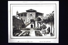 Monumento di Lisicrate, Atene, Grecia Incisione del 1850 L'Univers pittoresque