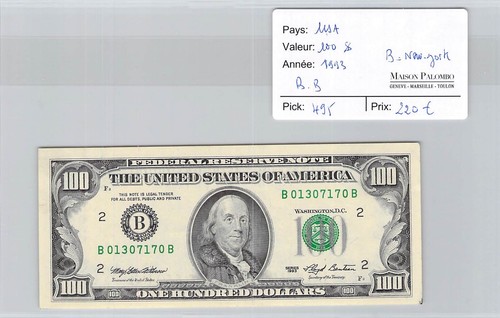 Usa 100 dollari 1993 - -,