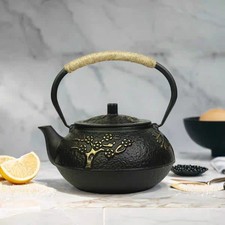 Teiera in Ghisa Giapponese con Infusore, 30oz/0.9L Antiche Teiera Cinesi Nero