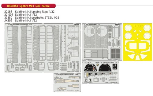 Edu big33153 eduard 32 - eduard, 1/32