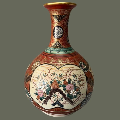 Vaso giapponese kutani shozo - giapponese,