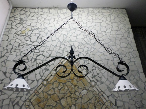 Lampadario bilanciere rustico - lampadario,