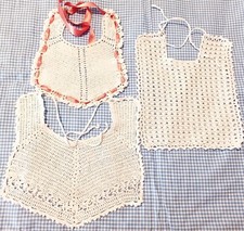 BAVETTE NEONATO N. 3 AD UNCINETTO