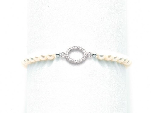 Bracciale filo perle miluna - di,
