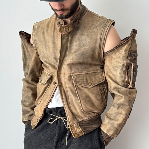 Giacca gilet moto vintage - vintage, anni
