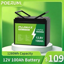 12V 100Ah LiFePO4 Lithium