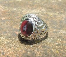 Ω Anello Granato Pietra Rossa