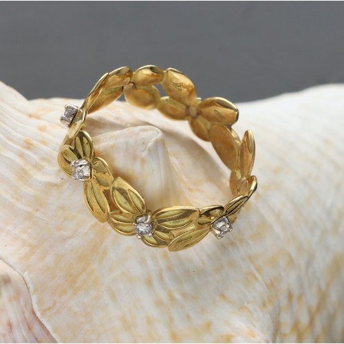 Anello con brillanti oro 18 - anello,