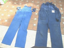 tuta blu  meccanico taglia forte 56-58 ? AGIP F.1 + tuta a salopet taglia 48
