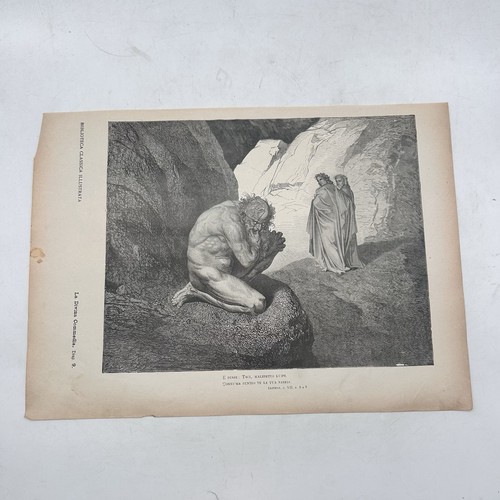 Stampa 1890 divina commedia - stampa,
