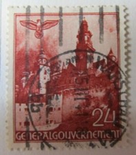 Governatorato Generale Germania Nazista Polonia 1940 24gr usato bene A16P11F869