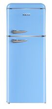 Frigorifero Vintage Colorato AKAI BLU AZZURRO 240 L Frigo Freezer Retrò 147 cm
