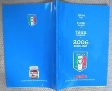 ITALIA NAZIONALE CAMPIONE DEL MONDO MONDIALI CALCIO QUADERNO SCOLASTICO NUTELLA 