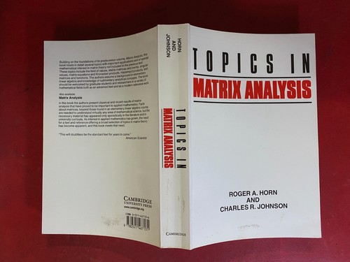 Horn johnson topics in - horn,