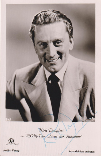 Kirk douglas autografo - kirk,
