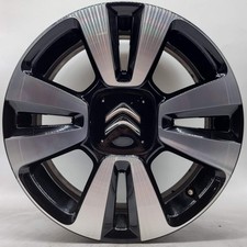 4 cerchi lega citroen c3 c3 c4 aircross c3 picasso r16 nero diamantato lt002205
