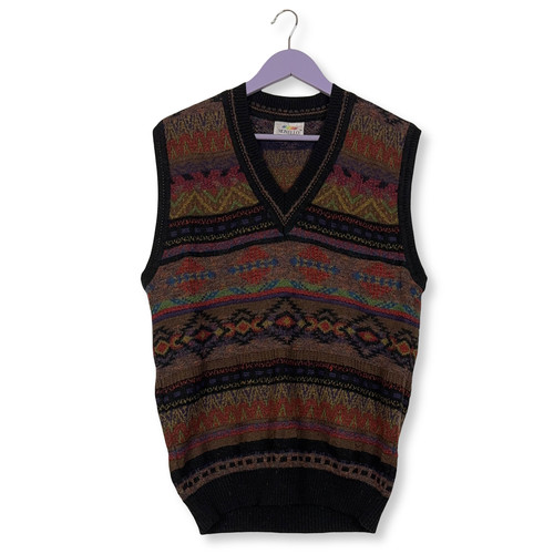Gilet vintage multicolore - vintage,