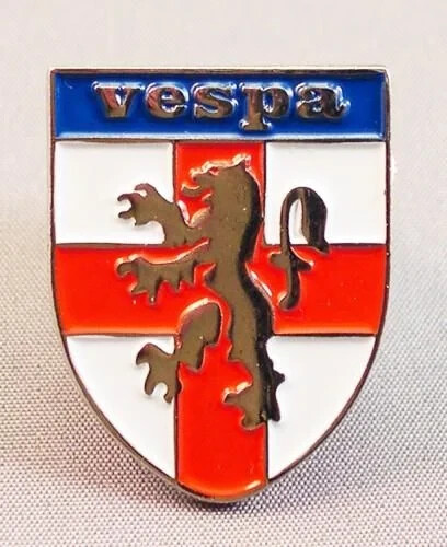 Vespa england shield enamel - shield,