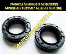 PARAOLI ALBERO MOTORE PER MINIMOTO MINICROSS MINIQUAD CINESI 15X25X7 IN COPPIA 