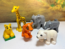 Lego Duplo Elephant Giraffe Polar Bear Tiger Zoo Jungle Safari Animal Figure Lot