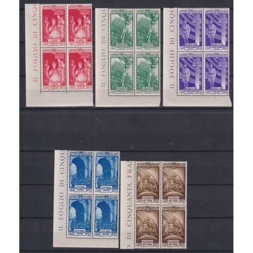 Regno italia 1935 - d'italia, quartine