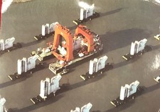 Foto - cartolina 21x15 costruzione Maeslantkering Rotterdam - Ingegneria civile