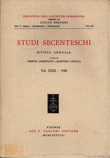 Studi secenteschi volume - studi,