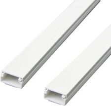 Canalina Passacavi Adesiva 20x10mm, 2 Pz da 1 Metro - Facile da Installare