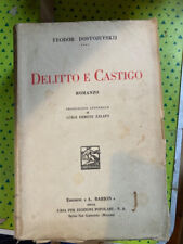 FEODOR DOSTOJEVSKIJ libro classico DELITTO E CASTIGO edicioni BARION del 1933