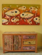 COMO' INDUSTRIAL CON LEGNO