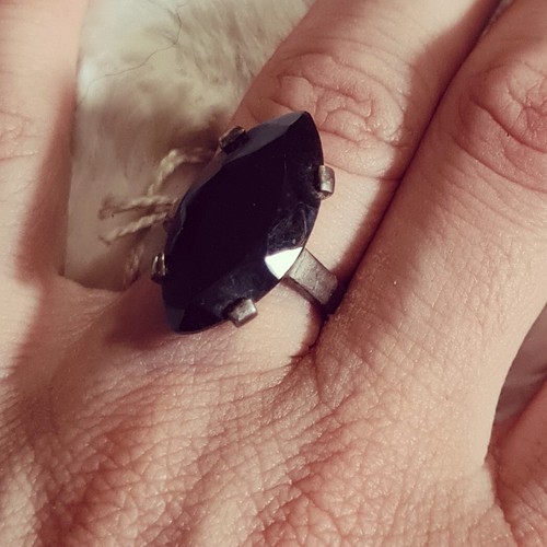 Anello argento 925 onice - in,