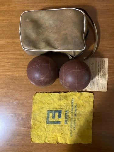 Coppia bocce fabra 1972 - bocce,