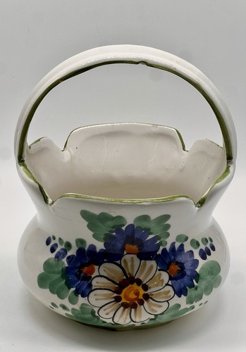 Fioriera cesto ceramica