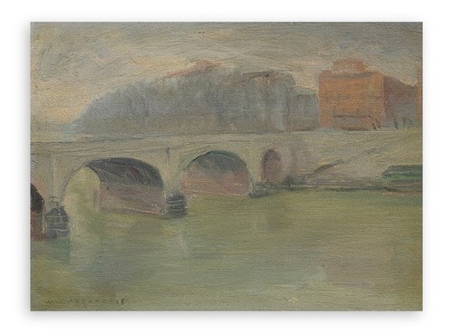 Quadro olio masonite walter - su,