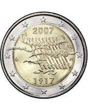 2 EURO COMMEMORATIVA FINLANDIA 2007 - 90° INDIPENDENZA - FDC UNC -