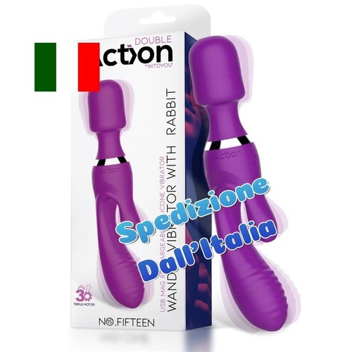 Rabbit vibrator wand 2in1 - rabbit,