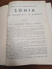 "Sonia La Deportata In Siberia" 3 Libri Del 1956